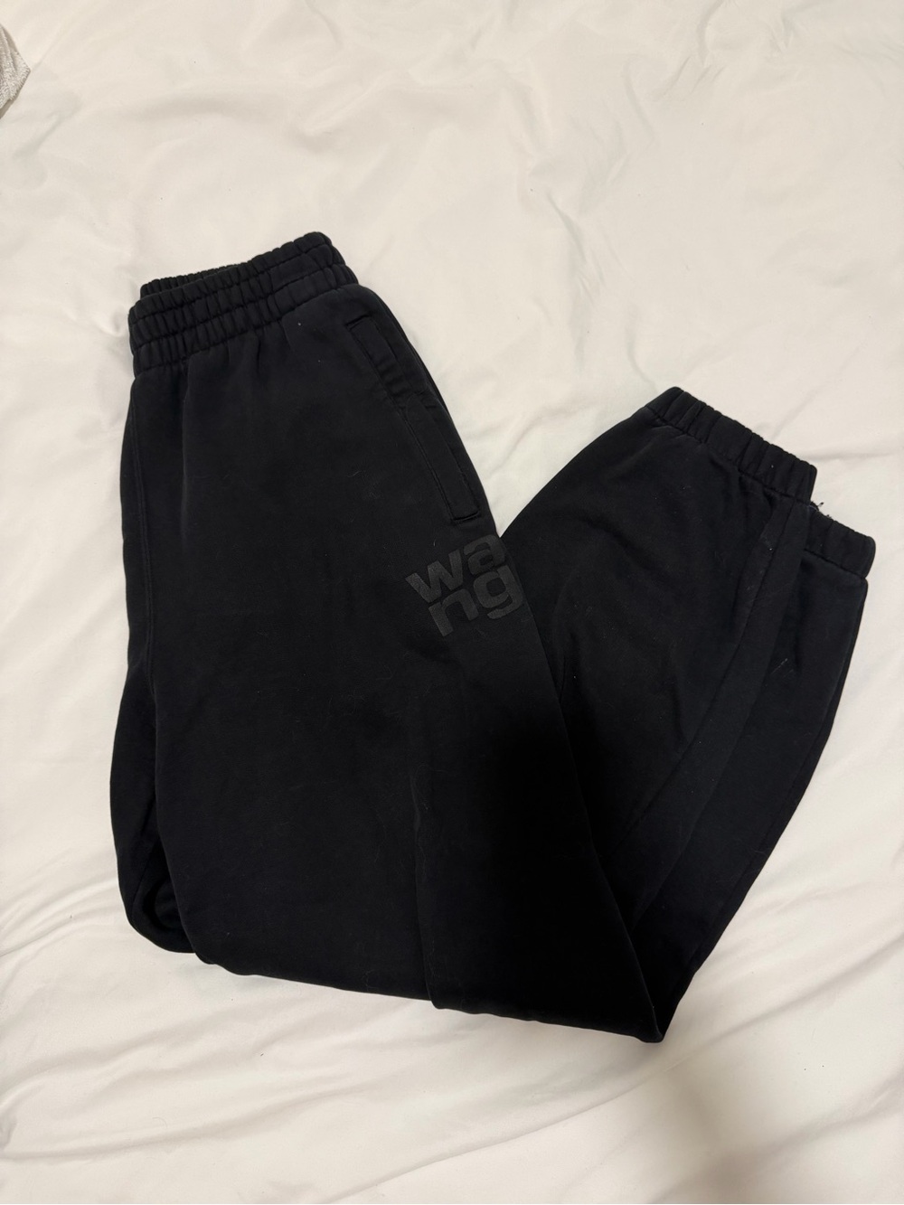 Alexander Wang Black Logo Jogger Sweatpants